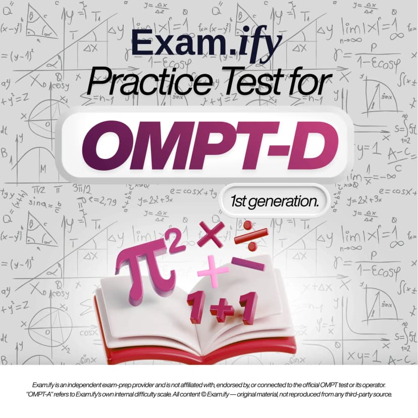 OMPT-D OMPT practice test cover, generation 1
