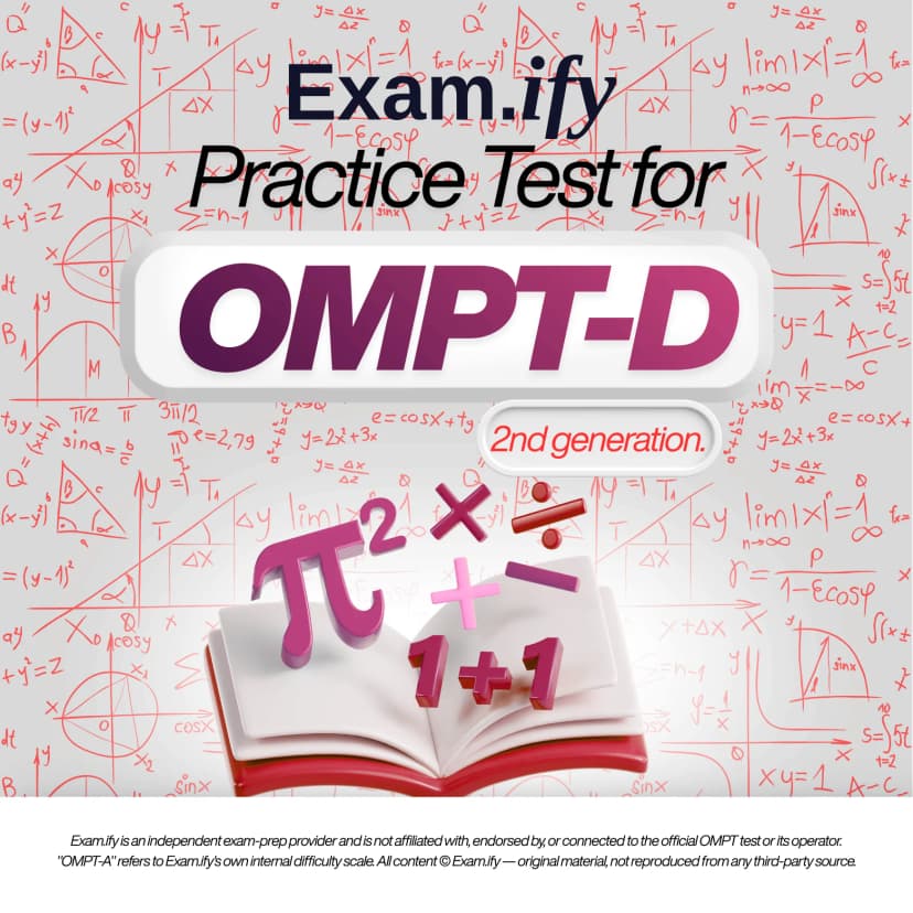 OMPT-D OMPT practice test cover, generation 2